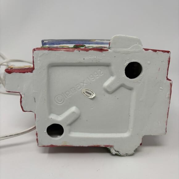 Lemax 1992 Hearthside North Pole Post Office Lighted Porcelain Pre-owned Boxed - Picture 5 of 6